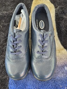 Dr. Scholl's Kids Navy Lace-Up Leather Shoes